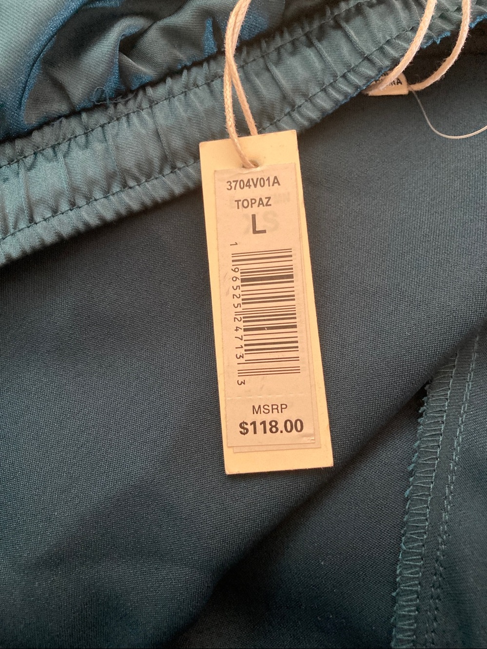Teal Wide-Leg Satin Max Studio NWT and Pockets - Picture 9 of 9